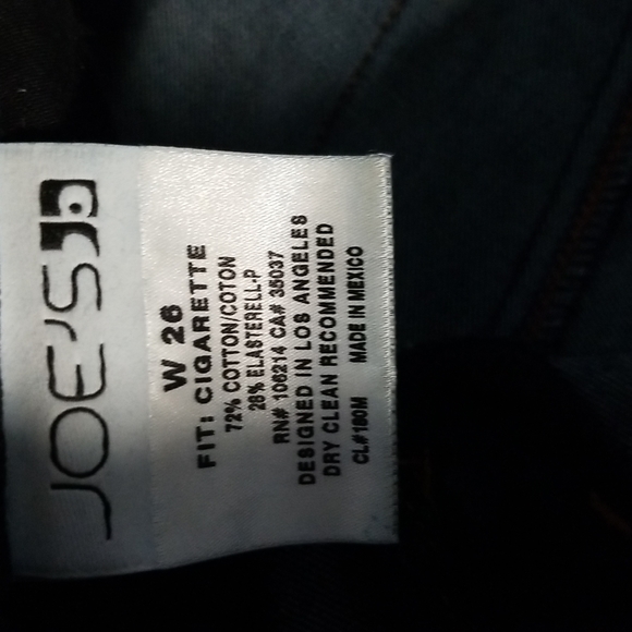 Joe's Jeans MulHolland (Dark Wash) Cigarette Fit Jeans Size 26 - Picture 6 of 10